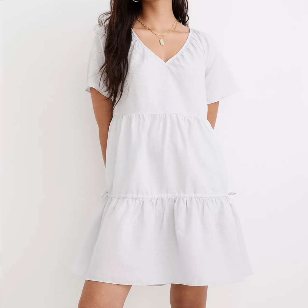 Madewell Mini Dress in Morning Mist
